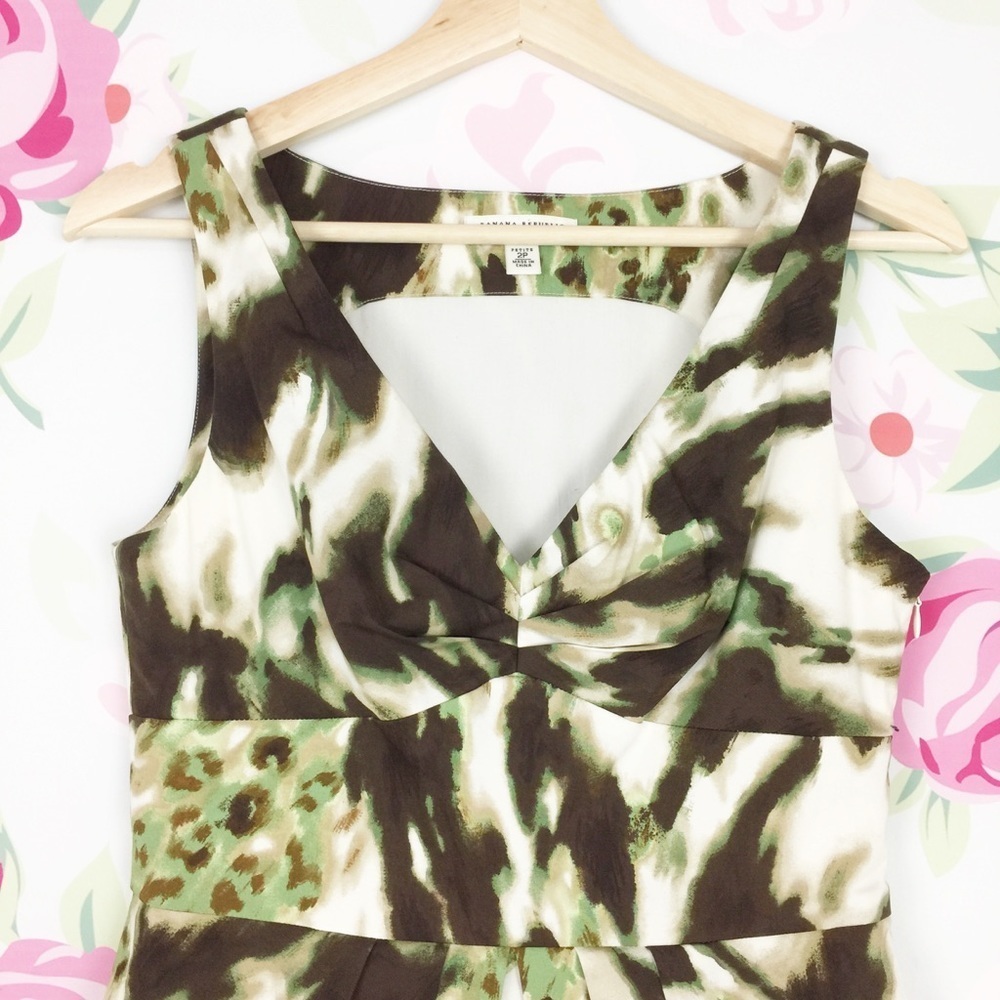 Banana Republic Printed Sheath Dress 2 Petite - Picture 2 of 8